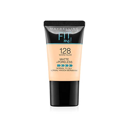 Maybelline Fit Me Matte+Poreless 128 Warm Nude Foundation 18ml