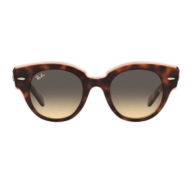 Rayban Roundabout Havana On Transparent Pi W/Brown Gradient